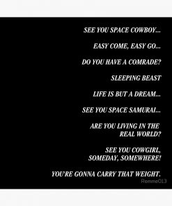 artwork Offical Cowboy Bebop Merch