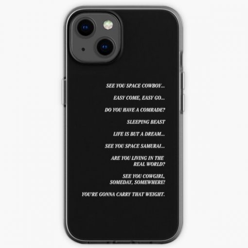 Cowboy Bebop Closing Titles iPhone Soft Case RB2910 product Offical Cowboy Bebop Merch