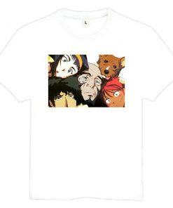 Cowboy Bebop Shirt カウボーイビバップ Poster Image AM2910 Asian S / White Official Cowboy Bebop Merch