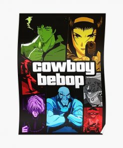Cowboy Bebop GTA V mosaic  Poster RB2910 product Offical Cowboy Bebop Merch