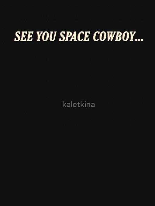 artwork Offical Cowboy Bebop Merch