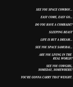  artwork Offical Cowboy Bebop Merch