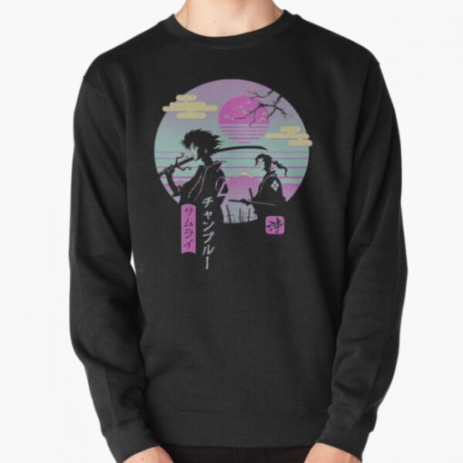 Anime Samurai Chillhop Pullover Sweatshirt RB2910 product Offical Cowboy Bebop Merch