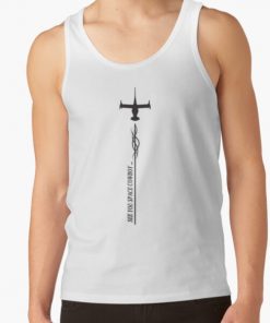 SEE YOU SPACE COWBOY... Black on White | Swordfish II | Cowboy Bebop Tank Top RB2910 product Offical Cowboy Bebop Merch