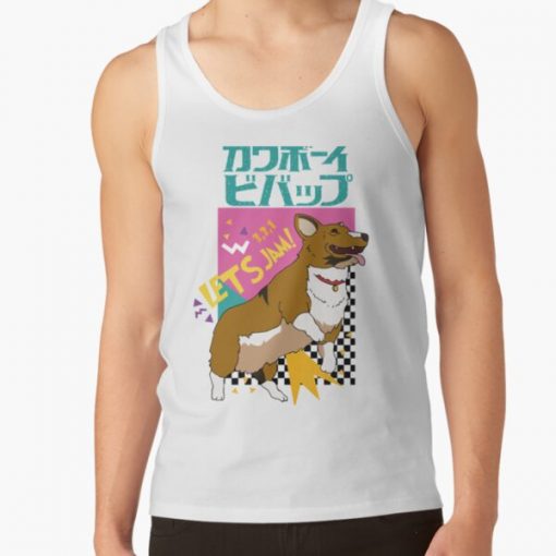 Let's Jam! Cowboy Bebop Corgi Tank Top RB2910 product Offical Cowboy Bebop Merch