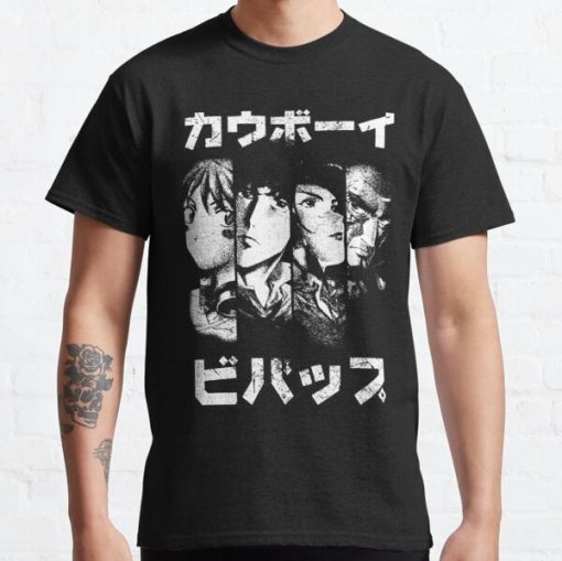 Bebop Noir (white) Classic T-Shirt RB2910 product Offical Cowboy Bebop Merch