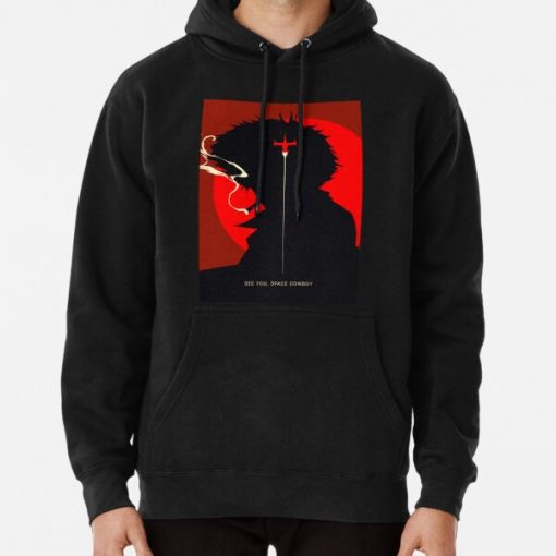 Cowboy Bebop Spike Silhouette Pullover Hoodie RB2910 product Offical Cowboy Bebop Merch
