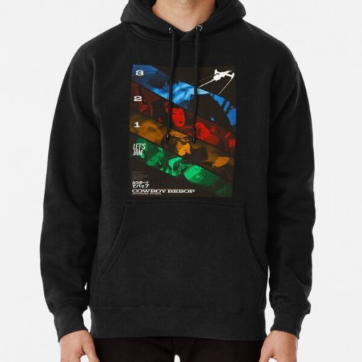 Cowboy Bebop 3 2 1 Lets Jam Pullover Hoodie RB2910 product Offical Cowboy Bebop Merch