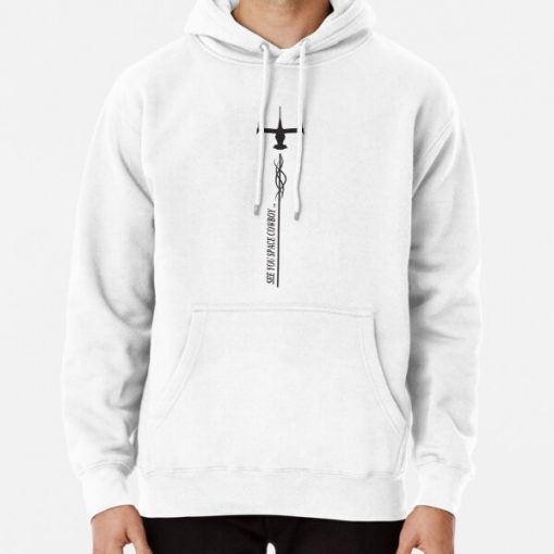 SEE YOU SPACE COWBOY... Black on White | Swordfish II | Cowboy Bebop Pullover Hoodie RB2910 product Offical Cowboy Bebop Merch