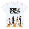 Cowboy Bebop Shirt カウボーイビバップ Abbey Road Tribute AM2910 Asian M / White Official Cowboy Bebop Merch