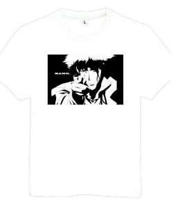 Cowboy Bebop Shirt カウボーイビバップ Bang AM2910 Asian S / White Official Cowboy Bebop Merch