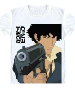Cowboy Bebop Shirt カウボーイビバップ Hands-Up AM2910 Asian M / White Official Cowboy Bebop Merch