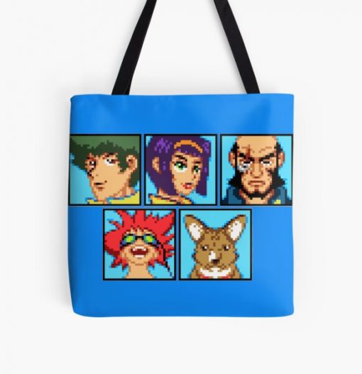 Pixel Cowboy Bebop All Over Print Tote Bag RB2910 product Offical Cowboy Bebop Merch