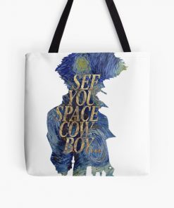 See you space cowboy Bebop Starry night All Over Print Tote Bag RB2910 product Offical Cowboy Bebop Merch