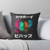 Bebop Noir (color) Throw Pillow RB2910 product Offical Cowboy Bebop Merch