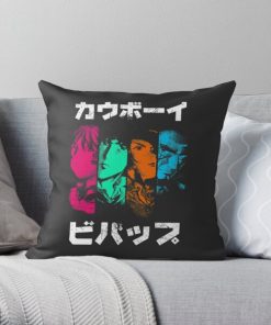 Bebop Noir (color) Throw Pillow RB2910 product Offical Cowboy Bebop Merch