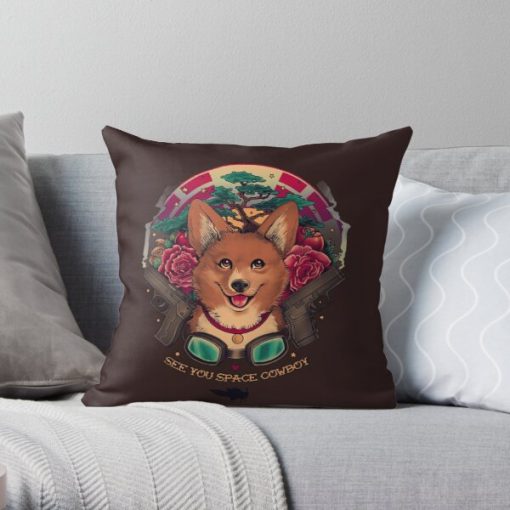 See You Space Cowboy Throw Pillow RB2910 product Offical Cowboy Bebop Merch