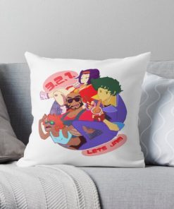3,2,1 Let's Jam Throw Pillow RB2910 product Offical Cowboy Bebop Merch