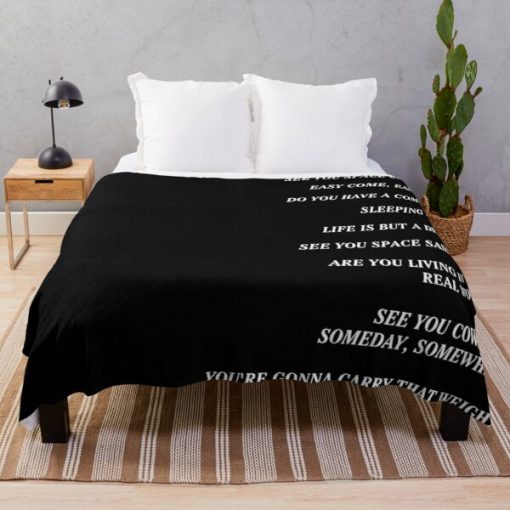 Cowboy Bebop Closing Titles Throw Blanket RB2910 product Offical Cowboy Bebop Merch