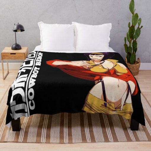 Cowboy Bebop Faye Valentine Throw Blanket RB2910 product Offical Cowboy Bebop Merch