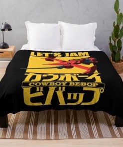 Let's Jam in Space Swordfish Throw Blanket RB2910 product Offical Cowboy Bebop Merch