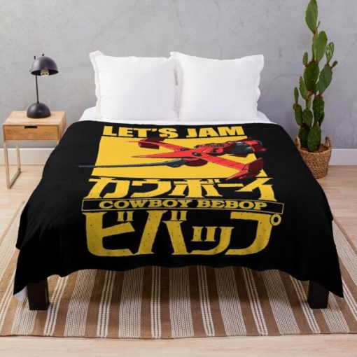 Let's Jam in Space Swordfish Throw Blanket RB2910 product Offical Cowboy Bebop Merch