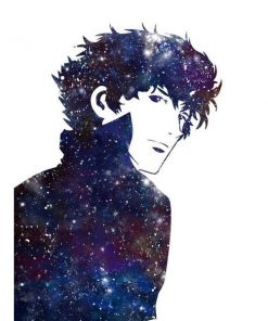 Cowboy Bebop Poster Canvas カウボーイビバップ Spike Looking Back AM2910 13 cm x 18 cm / Night Sky Official Cowboy Bebop Merch