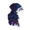 Cowboy Bebop Poster Canvas カウボーイビバップ Spike Spiegel Silhouette with Cigarette AM2910 13 cm x 18 cm / Night Sky Official Cowboy Bebop Merch