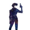 Cowboy Bebop Poster Canvas カウボーイビバップ Spike Spiegel Silhouette with Gun AM2910 13 cm x 18 cm / Night Sky Official Cowboy Bebop Merch